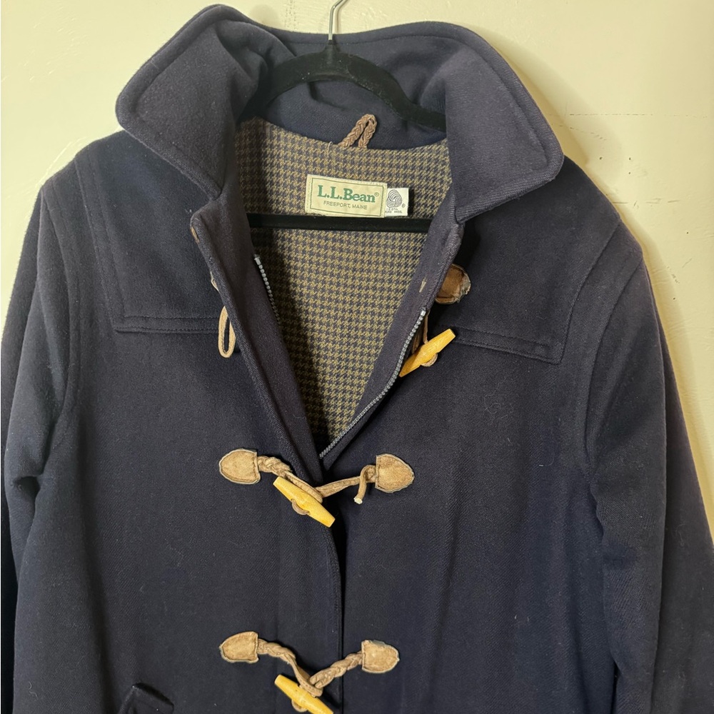 L.L. Bean Wool Toggle Duffle Peacoat - image 3